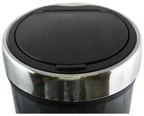 Tmavosivý dotykový oceľový odpadkový kôš 30 l – MSV