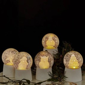 DECOLED LED Sněhová koule, sněžítko, 10 x 14,5 cm, Santa