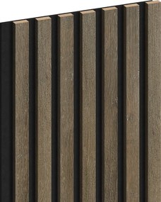 Mexen Lam-F, akustické stenové lamely 275 × 31,5 cm, filc 6 mm, dub espresso, S105-275317-2812-065