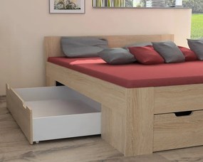 Posteľ Astral 180x200 cm, dub sonoma