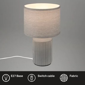 Brilo - Stolová lampa INO 1xE14/10W/230V šedá