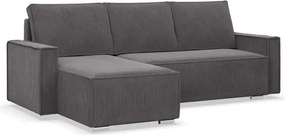 Rohová rozkladacia sedačka NOTO Poso 022 tmavosivá