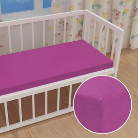 Detské jersey napínacie prestieradlo do postieľky JR-009 Orgovánové 60 x 120 x 10 cm - do postieľky