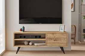 Elegantný TV stolík CUDU 110 cm, MDF, prírodný