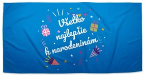 Sablio Uterák Všetko najlepšie k sviatku 2 - 50x100 cm