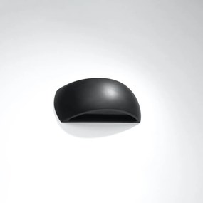 Sollux Lighting Nástenné keramické svietidlo PONTIUS čierne