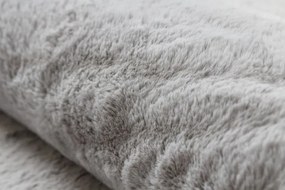 Protišmykový koberec POSH Shaggy sivý plyš