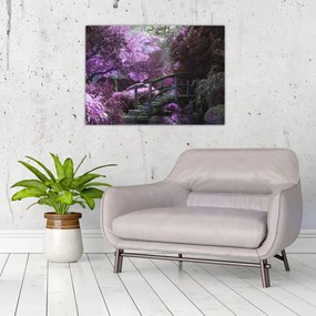 Obraz - fialové stromy (70x50 cm)