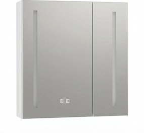 Rea Rea, LED zrkadlová skrinka s osvetlením 60x65cm, M1015-60, šedá-biela, REA-M0102