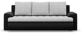 Trojmiestna rozkladacia sedačka FORESTA sivá / čierna