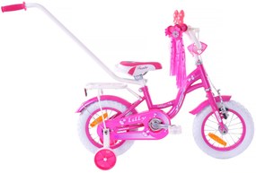 Fuzlu Detský bicykel 12" Lilly ružovo biely 10" 2023