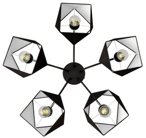 Luster ADAMANT 5xE27/15W/230V čierna
