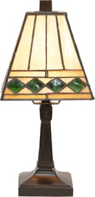 Stolná lampa Tiffany Pyramid - Ø 20*30 cm