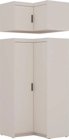 Nadstavec na skriňu Elena rohová pieskovo béžová
