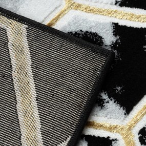Dywany Łuszczów, Kusový koberec Allure 1966 black/gold, 120x170, žltá, kancelária