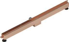 Mexen Flat Wall, sprchový žľab na stenu 2v1, 110 cm, ružové zlato, 1630110