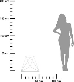 STOJAN NA KVETINÁČ TRIANGLE 40X45X24 CM BIELA