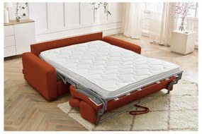 Rozkladacia pohovka v tehlovej farbe 215 cm Monaco – Bobochic Paris