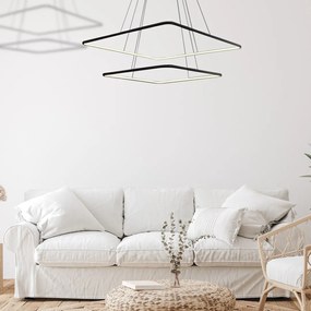 Závesné LED svietidlo Nix, 2x LED 50w, 3000k, b
