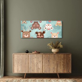 Obraz - Veselí medvedíci (120x50 cm)