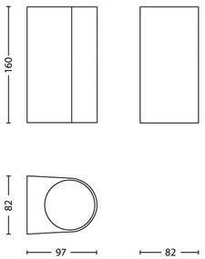 Philips 17102/86/PN - Vonkajšie nástenné svietidlo NIGHTINGALE 2xGU10/35W/230V