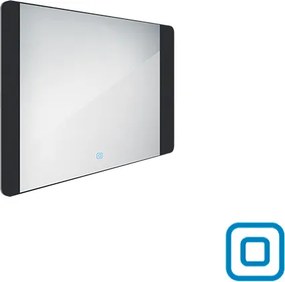 Nimco Čierne LED zrkadlo 800x600 s dotykovým senzorom - ZPC 42003V-90