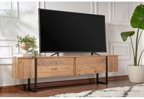 TV stolík/skrinka Serone (borovica atlantická + čierna). Akcia -19%. Vlastná spoľahlivá doprava až k Vám domov. 1107762