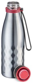 Svetlosivá cestovná antikoro-silikónová fľaša 550 ml Viva – Westmark