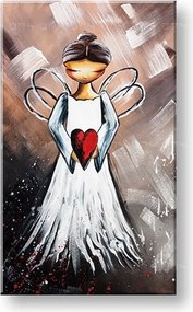 Maľovaný obraz na stenu ANJEL 1 dielny YOBAM029E1