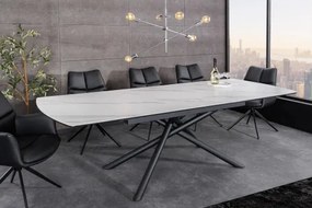Rozkladací jedálenský stôl Mikado 46495 180/230x90cm Ceramik white marble  - Komfort-nábytok