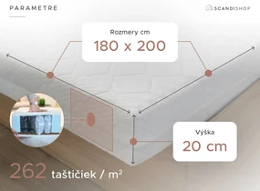 Kokosový matrac COCO MAXI 20 cm 180 x 200 cm Ochrana matraca: BEZ chrániča matraca