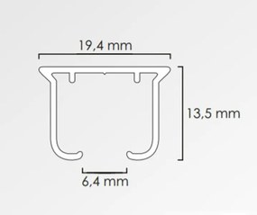 Dekorstudio Bežec so šnúrkou WAVE 8cm - biely