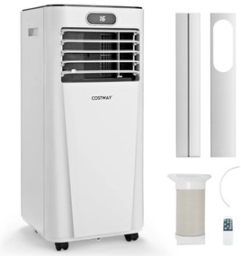 4 v 1 Prenosná klimatizácia 7000 BTU Chladenie a vetranie a odvlhčovanie 16 ℃~32 ℃ Biela