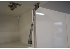 Kuchynská linka CELESTE 240 cm lesklá biela