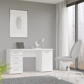 Písací stôl ARENO biely