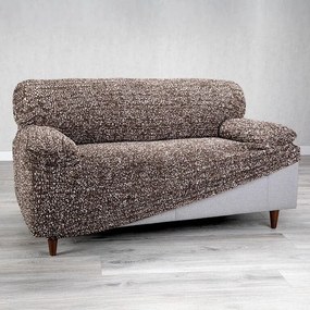 Bielastické poťahy GLORIA hnedá trojkreslo (š. 170 - 220 cm)