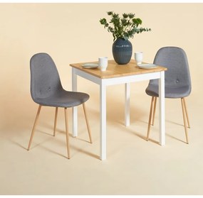 Súprava 2 svetlosivých jedálenských stoličiek Bonami Essentials Lissy