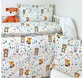INTERMEDIC SK Detské obliečky Forest Friends 90x130/45x65 cm – 100 % bavlna, zips