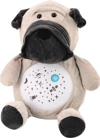 LEAN Toys Plyšový medvedík Spiace svetlá Zvuky Nočný a denný režim Pes