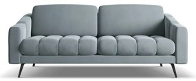 Svetlomodrá zamatová pohovka 202 cm Nalu – Makamii