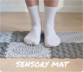 Senzorické ortopedické podložky (6ks) -  tmavo sivá/bledo sivá