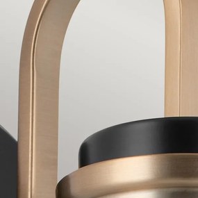 Kichler KL-FARUM1-BK - LED Kúpeľňová lampa FARUM 1xG9/3W/230V čierna/mosadz