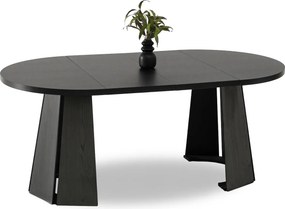 Rozkladací jedálenský stôl ORHAN čierny 100 - 180 cm