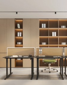 Výškovo nastaviteľný stôl Alto 100 Black 120 cm