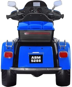 JOKOMISIADA Veľký akumulátorový motorkový chopper pre deti PA0254 modrý