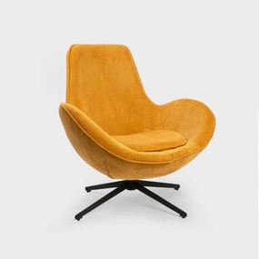 Kreslo LUNAIRE menčestrové, horčicové 710087