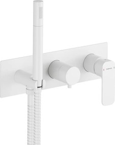 Biela podomietková sprchová batéria (3 výstupy) Spy – Sapho