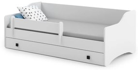 Detská jednolôžková posteľ so šuplíkom ERYK + matrac ZADARMO