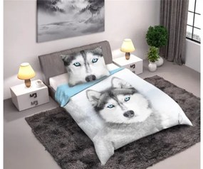 Bavlnená posteľná bielizeň Wild Husky 160x200 cm