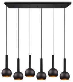 Čierne závesné svietidlo Ciliana – CINQUE